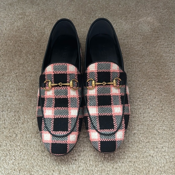 Plaid Gucci Loafers - Picture 1 of 6